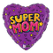 Globo de papel de aluminio con forma de corazón cómico del Día de la Madre de dos caras de 18" (P7) | Compre 5 o más y ahorre un 20 %