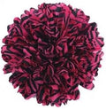 Zebra Print Silk Mum 6 1-2" 15 Layers