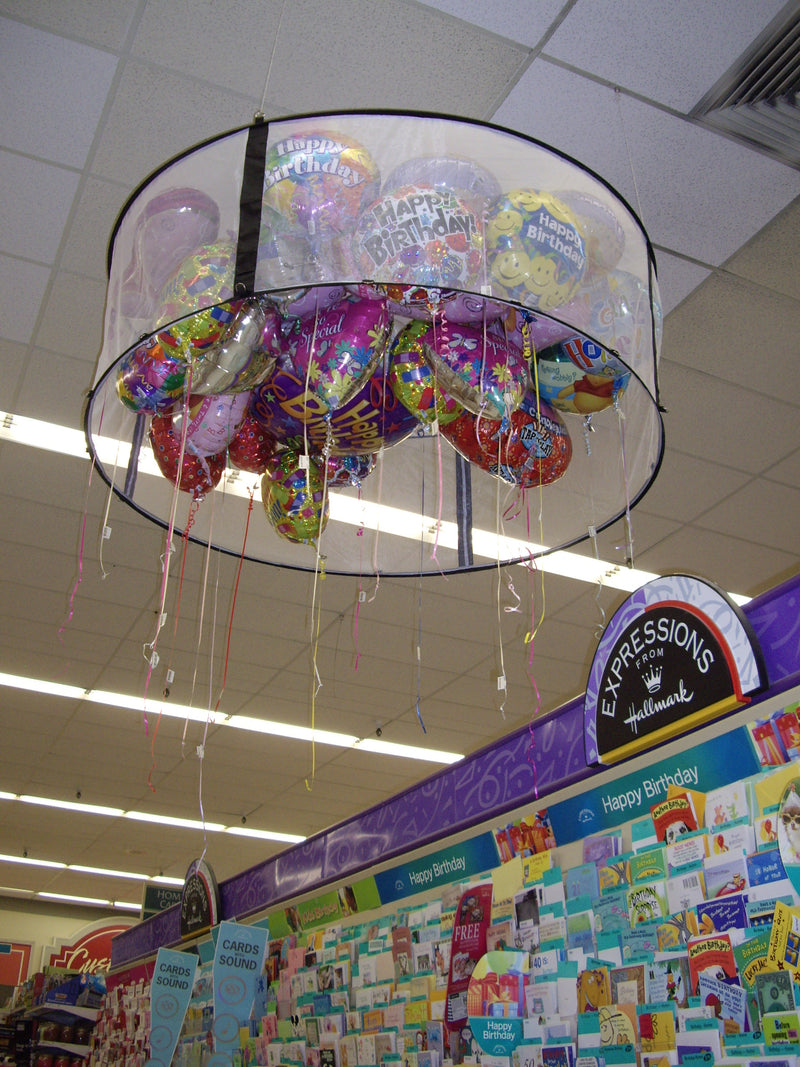 Corral de globos de 7'x7' - Soporte de exhibición de globos para tiendas de fiestas