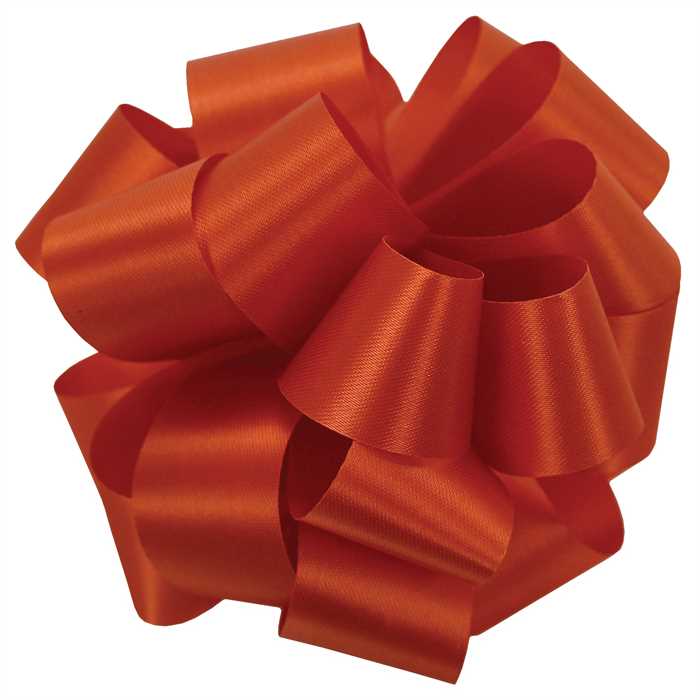 Orange Acetate and Nylon Thin Ribbon