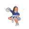 1.75" 3-D Cheerleader