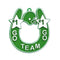 Dije de herradura Go Team Go de 2.5" x 2.75"