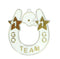 Dije de herradura Go Team Go de 2.5" x 2.75"