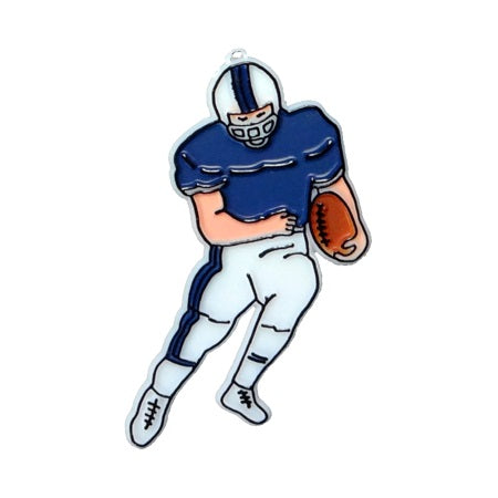 3" Running Football Player Plastic Charm | 2 Count