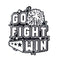 2.5" Go Fight Win Charms 2pc