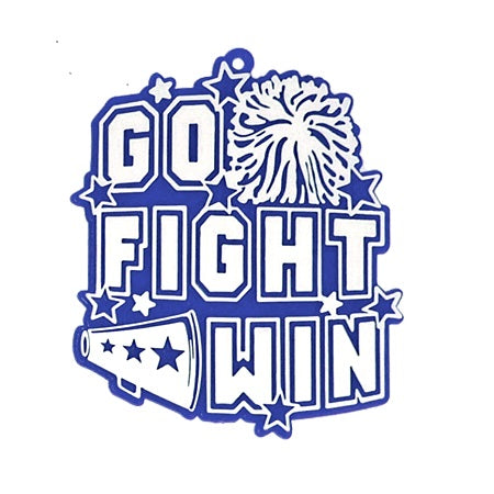 2.5" Go Fight Win Charms 2pc
