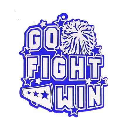 2.5" Go Fight Win Charms 2pc