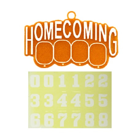 1.45" x 2.5" Homecoming Charm with Date