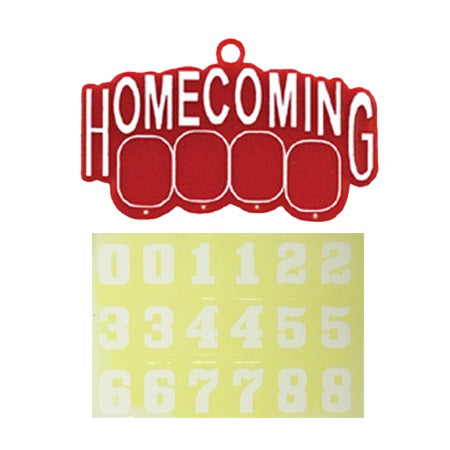 1.45" x 2.5" Homecoming Charm with Date