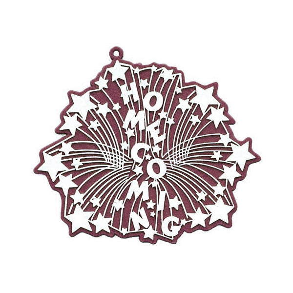 4" x 3.5" Homecoming Burst Charm