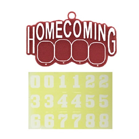 1.45" x 2.5" Homecoming Charm with Date