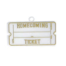 1.25" x 2.5" Homecoming Ticket Charm 2 pc