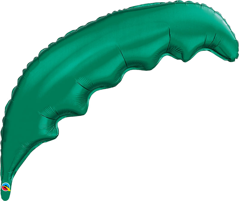 qualatex emerald green palm frond foil balloon
