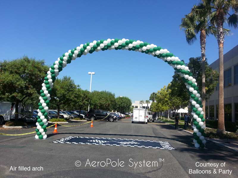 AeroPole System Kit- Steel Portable Balloon Arch Frame | Free Shipping Does Not Apply