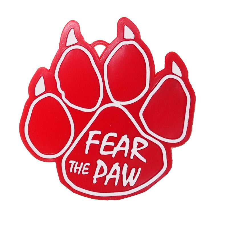3" x 3.25" Fear The Paw