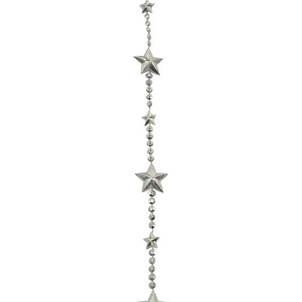 9' Star Garland With Beads