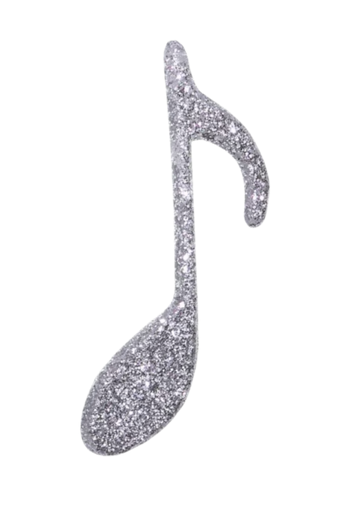 4" Glitter Music Notes | 1 Piece