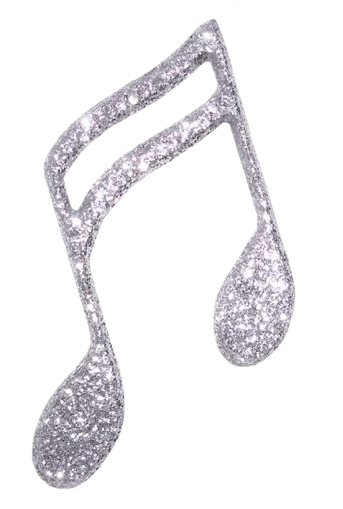 4" Glitter Music Notes | 1 Piece