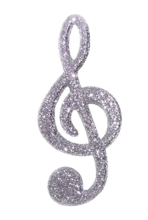 4" Glitter Music Notes | 1 Piece
