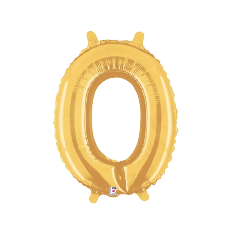 7" | 14" | 34" Betallic Gold Number Foil Balloon- Numbers 0-9 | 3 Sizes Available
