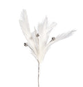 Flutterzz - Rhinestone Wired Feather Floral Accessories | 3 Count
