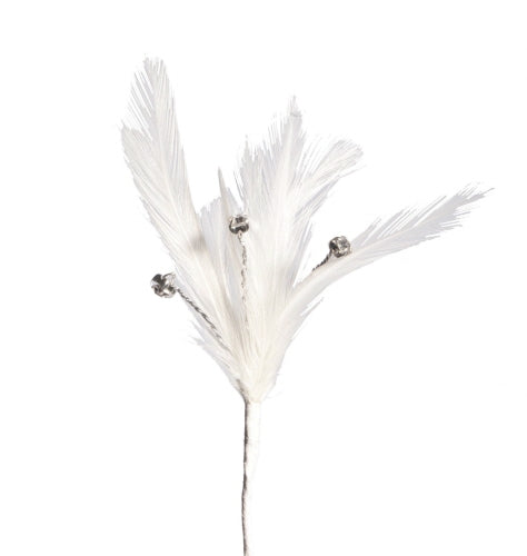 Flutterzz - Rhinestone Wired Feather Floral Accessories | 3 Count
