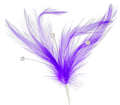 Flutterzz - Rhinestone Wired Feather Floral Accessories | 3 Count