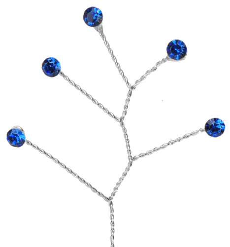 Quintet - Wired Rhinestone Floral Accessories | 12 Count