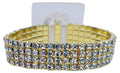 Rock Candy Elastic Rhinestone Corsage Bracelet | 1 Count - Just Add Flowers!