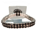 Brazalete de mujer sofisticado - Brazalete de ramillete de diamantes de imitación | 1 unidad: ¡simplemente agregue flores!