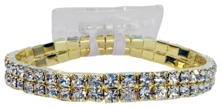 Sophisticated Lady Bracelet - Rhinestone Corsage Wristlet | 1 Count - Just Add Flowers!