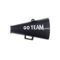 1.5" Go Team Megaphone 3 ct