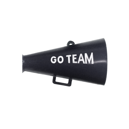 1.5" Go Team Megaphone 3 ct