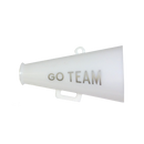 Megáfono Go Team blanco/plateado de 1,5″, 3 ct.