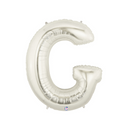 7" | 14"| 34"| 40" Silver Letter Balloons- Megaloons Letters A-Z  | 3 Sizes Available