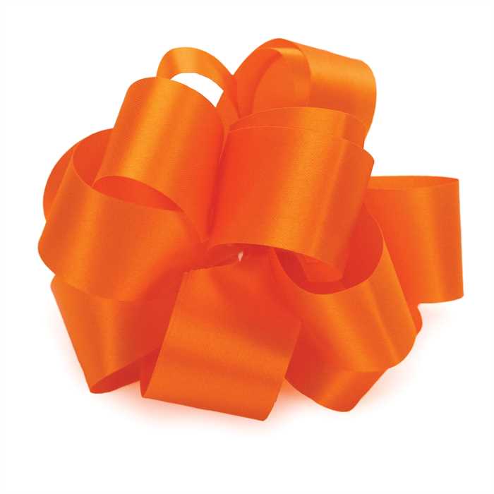 Orange 100 yards SATIN RIBBON for Crafts/Parties/Weddings