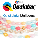 Globos de látex Qualatex QuickLink® | 50 unidades, todos los tamaños y colores.
