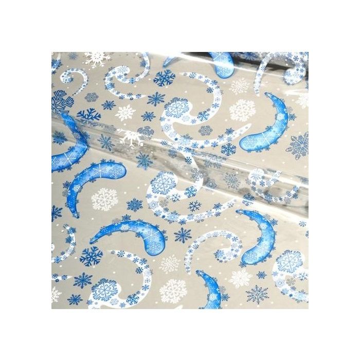 Printed Designer Clear Cellophane Rolls - 40" wide x 100 Feet Long | 1 Roll