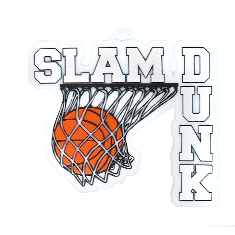 3.25" x 3" Slam Dunk Charm 1 pc.