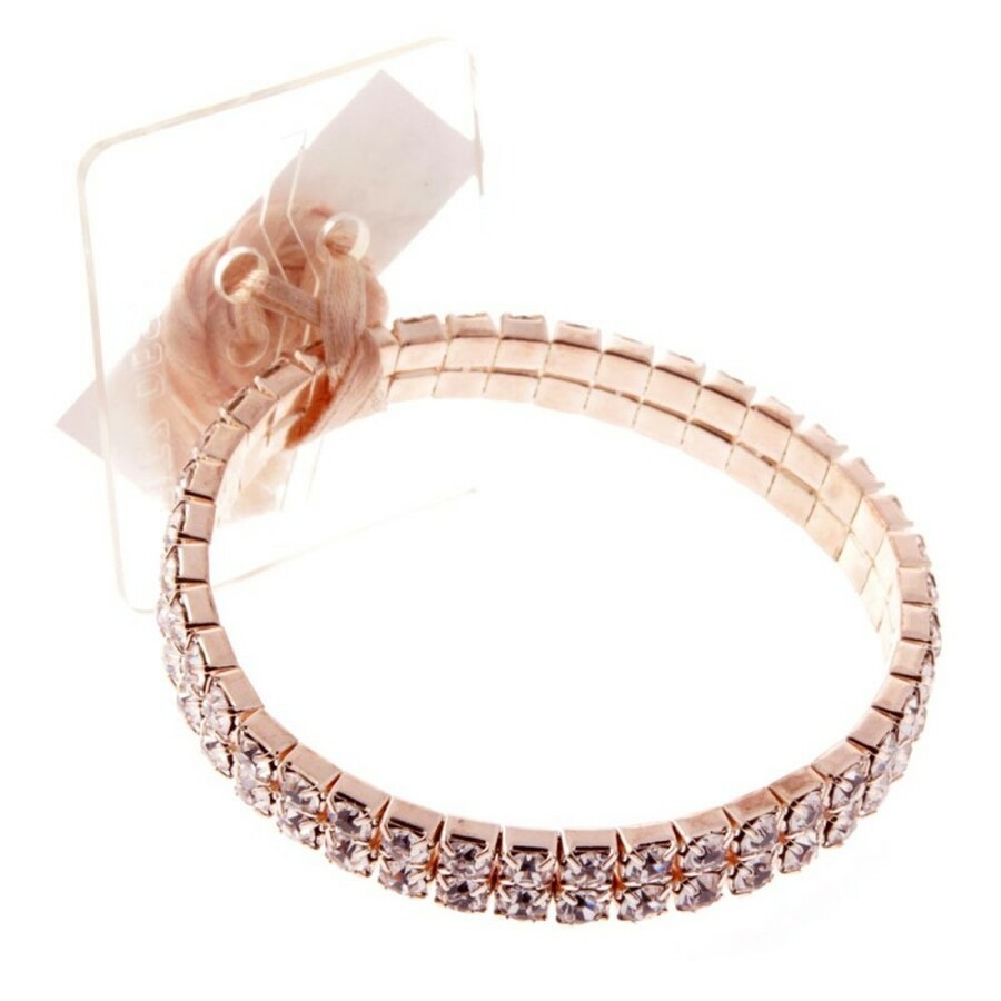 Sophisticated Lady Bracelet - Rhinestone Corsage Wristlet | 1 Count - Just Add Flowers!