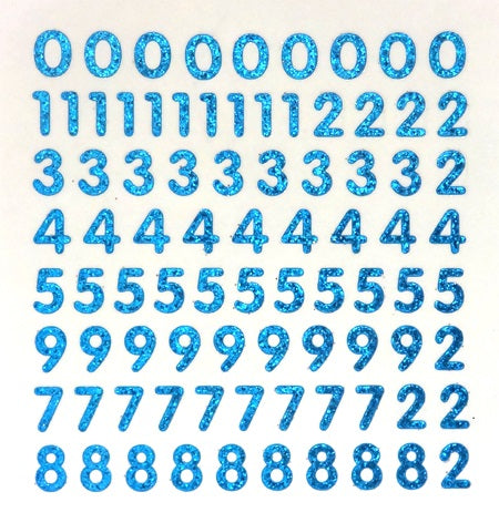 .5" Petite Number Stickers