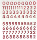 .5" Petite Number Stickers
