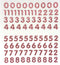 .5" Petite Number Stickers