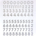 .5" Petite Number Stickers