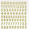 .5" Petite Number Stickers