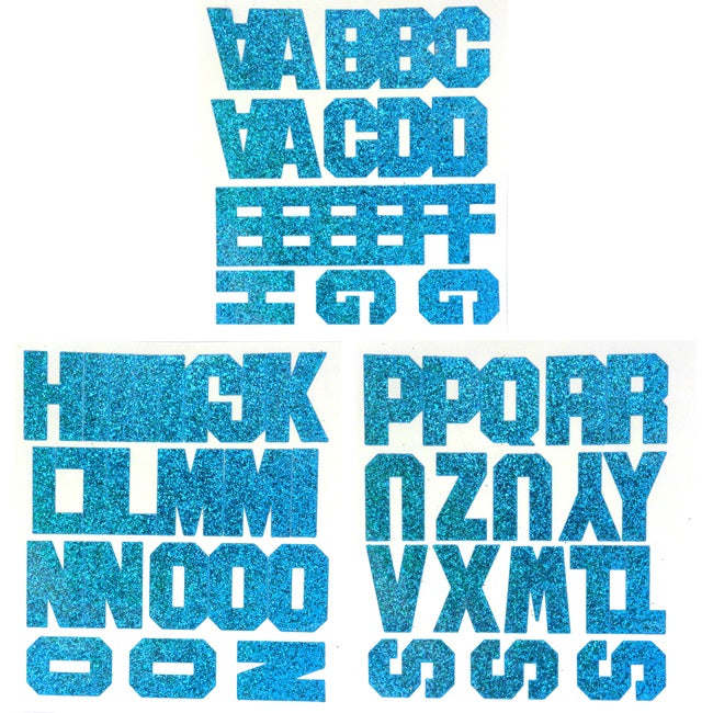 1.5" Glitter Alphabet Stickers