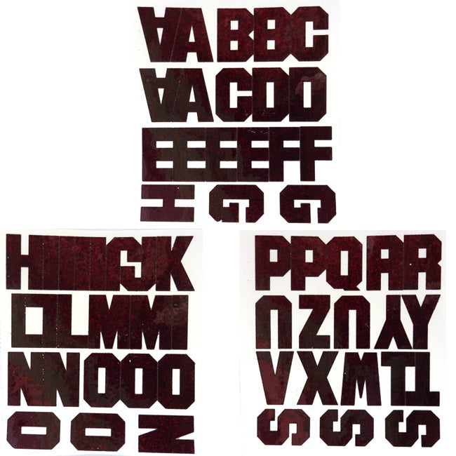 1.5" Glitter Alphabet Stickers