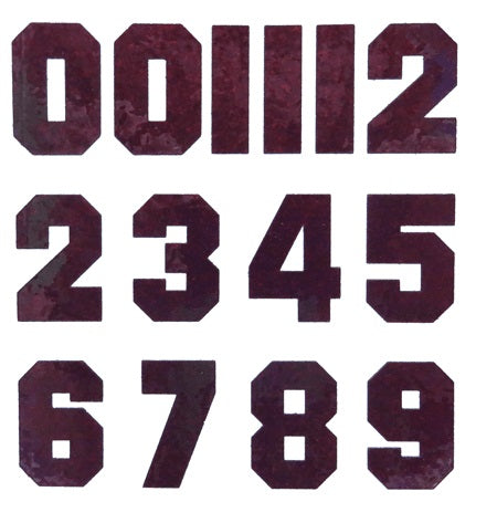 2 Sets of Self Adhesive Numbers Sticker T-Shirt Numbers Stickers Football  Sports Shirt Numbers Stickers