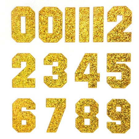 Gold Star Shape Faux Glitter Stickers
