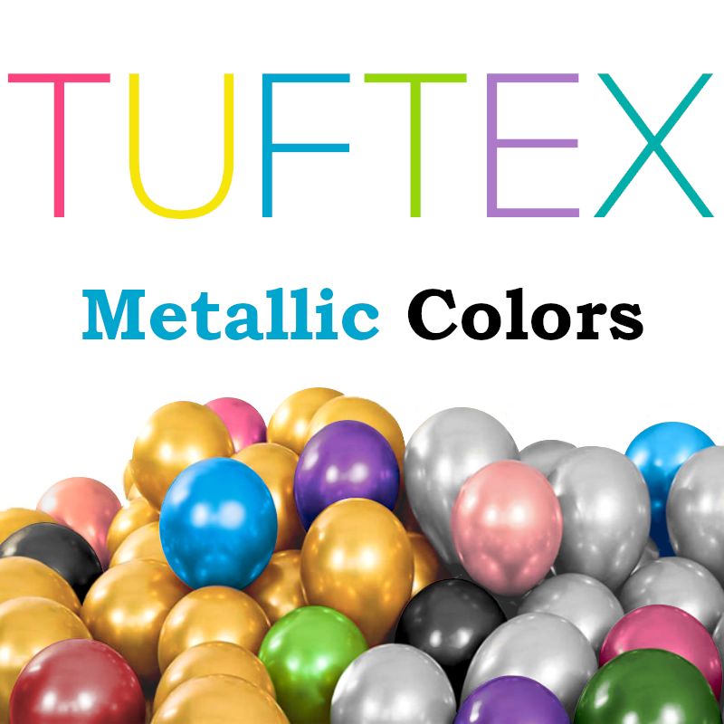 Globos de látex metálicos TUFTEX | Todos los tamaños